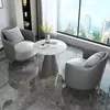 Conjunto de Sofá e Mesa de Centro para Recepção de Negócios, Área de Assentos de Lazer de Luxo Leve para Lobby de Hotel, Assentos Macios Confortáveis para Discussões