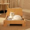 Cama de Madera para Gatos, Nido para Gatos, Cama para Mascotas, Cama para Gatos, Caseta, Extraíble, Lavable, Resistente a las Manchas y al Desgaste, Cama Universal para Gatos y Perros para Todas las Estaciones