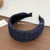 Diadema Ancha de Lunares Moda Retro para Mujer Suave y Amigable con la Piel Cubre los Cabellos Sueltos Otoño e Invierno Viajes Versátil para Lavarse la Cara Ponerse el Cabello Accesorios para el Cabello