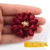 Flor de tecido de microfibra 4 cm Margarida flor artificial diy costura em forma de cabeça flor jóias sapatos e chapéus roupas