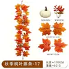 Guirnalda de Hojas de Arce Artificiales de Otoño Decoración para Festival de la Cosecha de Halloween Enredadera de Hojas de Arce Decoración para el Hogar Más Vendida en Amazon