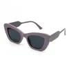 Óculos de sol retrô Cat's Eye Feminino Moda Europeia e Americana Foto de Rua Óculos de sol com proteção solar Armação grande personalizada Óculos transfronteiriços côncavos