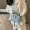 Bolso de Mano Pequeño de Alta Gama para Mujer Primavera y Verano 2024 Nueva Moda Acolchado Cadena Bolso Bandolera Trabajo Bolso Pequeño