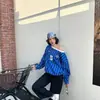 Versão em Couro~Bloqueio de Cores Clássicas Bico Costurado Solado Plano Sapatos de Treino Alemães Femininos Respiráveis Esportivos Sapatos Cortez Femininos com Cadarço Sapatos Individuais