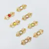 Botones de Palanca con Patrón de Nube Metálicos para Hanfu, Estilo Dinastía Ming y Song, Parche de Piedra Ojo de Gato, Cuello Alto, Hombro de Nube, Moda China, Botones Plateados