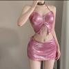 Bikini Nuevo 2026, Conjunto Femenino de Bikini de Tres Piezas, Cubre el Vientre, Luce Adelgazante, Levanta el Pecho, Adecuado para Vacaciones en la Playa y la Costa