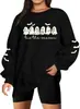 Uniqueone Sudadera de Halloween para Mujer Fantasma Leyendo Libros Suéter Fantasma Lindo Marcador de Libros Camisa Otoño