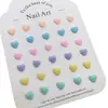 Joias para Nail Art de Resina Partículas Foscas Coração Joias para Unhas DIY Brincos Capa de Celular Acessórios para Unhas Vestíveis