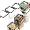 Frascos de Almacenamiento de Cocina Transparentes Sellados para Alimentos Secos, Snacks, Granos, Cajas de Almacenamiento, Botellas de Almacenamiento, Nueces, a Prueba de Humedad y Polvo
