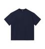 Camiseta sin mangas de peso pesado 260g estilo europeo y americano, vintage, parcialmente desgastada, manga corta, algodón puro, lavada, hombros caídos, talla grande, cuello redondo