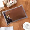 Almohada fresca de verano almohada de tallo de té seda de hielo almohada fresca de bambú almohada fresca de mahjong almohada antigua de ratán de bambú almohada de verano almohada individual de bambú