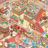 Pegatinas de Paisaje Miniatura 3D Yuxian, Espacio Creativo 6.0, Pegatinas de Escena de Tienda para Collage, Alivio del Estrés, Juguete para Niños