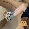 Versión de piel de vaca súper suave con 5 cm de aumento de altura interna, zapatillas de entrenamiento alemanas peculiares y lindas para mujer, zapatillas casuales versátiles con cordones, zapatillas de Forrest Gump