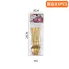 Amazon Transfronterizo Shangchao 6 Piezas Vajilla de Acero Inoxidable Cuchillo y Tenedor Cuchara Hotel Cuchillo y Tenedor para Steak Occidental Traje de 24 Piezas