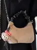 Bolso de Luna Nicho Estilo Coreano Nuevo Otoño 2025 Estilo Mujer Bolso Dumpling Bolso de Hombro Casual Moderno