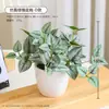 Pequenas Plantas Artificiais Estilo Fresco, Rabanetes Verdes Falsos em Vasos Pequenos, Decoração de Mesa Interna, Flores e Plantas Verdes Falsas, Decoração de Casa