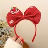 Grampo de Cabelo Decoração Atmosfera de Natal Duplo Grampo de Cabelo Adulto Acessórios de Tiara de Galhos de Cervo Infantil Tiara de Ursinho de Pelúcia