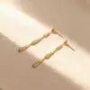 Pendientes de Zirconia Blanca con Forma de Gota de Agua y Corazón para Mujer Tendencia Europea y Americana Moda Normcore Pendientes Versátiles Pendientes de Borla