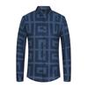 Camisa de manga larga con solapa para hombre, nueva, de comercio exterior, sin planchado, con estampado digital, informal, de negocios, 3011