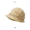 Sombrero de Cubo de Color Sólido de PU Estilo Japonés para Mujer, Sombrero de Sol Versátil con Protección UV para Verano, Sombrero de Cubo de Moda que Adelgaza el Rostro