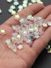 Estrella de cinco puntas de 8 mm agujero recto agujero vertical esmerilado estrella pequeña estrella de cinco puntas esmalte de color antiguo horquilla borla diy hecho a mano cuentas sueltas