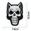 TEMU Sticker de Tela Bordado Capítulo Bordado a Computadora Boutique Estilo Punk Calavera Redondo Montaña Letra Decoración de Ropa