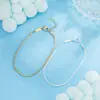 Corrente simples corrente única minimalista acessórios de verão pulseira corrente de osso de cobra minimalista uso diário versátil moda feminina fabricante requintado