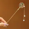 Pente de Cabelo Estilo Antigo para Mulheres, Pente de Cabelo Estilo Chinês Novo de Alta Qualidade para Hanfu, Elegante Novo Modelo de 2026, Pente de Cabelo com Borlas Móveis, Adorno de Cabeça para Mamianqun
