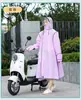 Impermeable para adultos coche eléctrico especial para hombres y mujeres protección total contra la lluvia poncho de ciclismo integrado nuevo para bicicleta