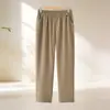Pantalones Rectos Delgados de Verano para Abuela 2026 para Mujeres de Mediana Edad y Mayores, Pantalones Sueltos Casuales Adelgazantes