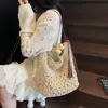 Bolso de hombro casual con flecos, nuevo bolso tejido de verano 2026, bolso estilo playa para vacaciones junto al mar, bolso de moda para mujer