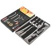 Faca transfronteiriça set onda preta 238A faca de seis peças faca de fruta pão faca chef faca faca de cozinha faca de cozinha doméstica faca de cozinha