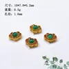 Anillo de Correr de Calcedonia Natural Hebilla Ping An Accesorios Pulsera Chapada en Oro Plata S925 Cadena para Colgantes Adornos diy Hecho a Mano Semiacabado Nuevo