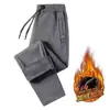 Calças Casuais Outono/Inverno 2026 Calças Esportivas Masculinas Tamanho Grande Soltas Tamanho Ampliado Calças Longas Retas Espessadas com Pelúcia