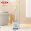 Cepillo de inodoro de ventosa relleno de líquido para uso doméstico, sin puntos ciegos, montado en la pared, especializado para limpiar, elimina el sarro, cepillo de baño duradero