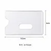 Fundas de tarjeta personalizadas estilo ins, fundas de tarjeta de PVC transparente, impermeables y anti-miradas indiscretas, cubiertas protectoras hechas a medida para tarjetas de autobús, tarjetas bancarias e identificaciones