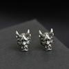 Pendientes de calavera vintage Prajna retro transfronterizos de Mingcheng Wish AliExpress, pendientes góticos punk.