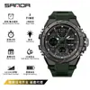 Relojes de Pareja Transfronterizos Sanda para Hombres y Mujeres, Relojes Electrónicos Impermeables, Relojes Electrónicos Multifuncionales para Deportes al Aire Libre, Superventas de Comercio Exterior
