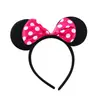 Diadema de Cabeza de Mickey Popular de Venta Caliente Transfronteriza Dibujo Animado Lindo Moño Diadema de Minnie Fiesta de Vacaciones para Niños Diadema Sencilla para Niñas