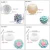 Molde de silicona de rosa tridimensional 3D con hojas, molde para pastel de mousse y pastel de luna de grado alimenticio, vela perfumada DIY