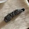 Pinza de plátano de satén para coletas altas, pinza de pelo de gran volumen, pinza de torsión, pinza para la parte posterior de la cabeza, pinza de garra para el pelo, pasador grande de lunares