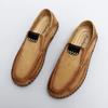 Verano Nuevos Zapatos Casuales Slip-On Cosidos a Mano Transfronterizos Superventas Talla Grande Exterior Cuero Genuino Zapatos Deportivos para Hombre
