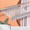 Colgador de Plástico Bañado en Acero Inoxidable para Pantalones para Uso Doméstico, Antideslizante, Multifuncional para Guardar y Secar Faldas, Ropa Interior y Pantalones, Venta al por Mayor