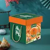 Caja de Regalo Zongzi del Festival del Bote del Dragón Caja de Empaque Nuevo Diseño Caja de Regalo Bolso Creativo Caja de Regalo Universal de Gama Alta para el Festival del Bote del Dragón Caja Vacía