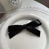 Fabricante Personalizado Doce Cor de Primavera e Verão Macaron Couro Laço Presilha de Cabelo Bico de Pato Estilo Ins Menina Presilha de Cabelo