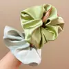 Scrunchie de Cetim Estilo Coreano Elástico de Cabelo para Primavera e Verão com Toque de Luxo para Penteados Altos e Rabos de Cavalo, Acessório de Cabelo com Alta Elasticidade