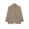 Z Estilo Europeu e Americano Transfronteiriço 2026 Nova Moda Elegante Amazon Roupas Femininas Atacado Blazer Mesclado 2029044