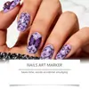 Set de Bolígrafos para Uñas Nymixa de Doble Punta para Arte de Uñas DIY Arte de Uñas Creativo Pintado a Mano Set de Arte de Uñas con Patrones Coloridos