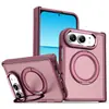 Funda de Teléfono para iPhone Duo Transparente Plegable Magnética Giratoria Aplicable Transfronteriza Cubierta Protectora Acrílica Antigolpes