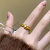 Anel de Cavalo Impulsionador de Dinheiro Ano do Cavalo 2026 Ano Zodiacal Anel Exquisito de Alto Padrão Atraente para Riqueza para Mulheres Joia de Mão Versátil